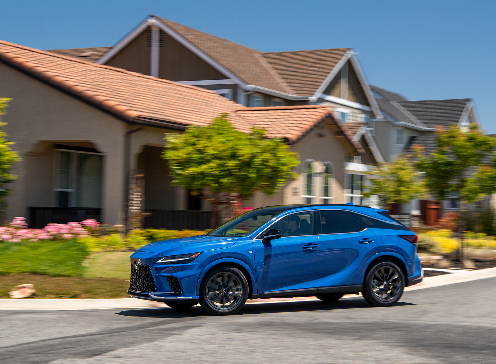 2023 Lexus RX 350 F SPORT AWD (Color: Heat Blue) Side Wallpapers (8)