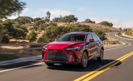 2023 Lexus RX 350h AWD (Color: Red Mica) Front Wallpapers  450x275 (6)