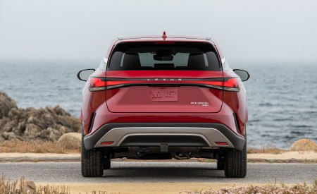 2023 Lexus RX 350h AWD (Color: Red Mica) Rear Wallpapers 450x275 (14)