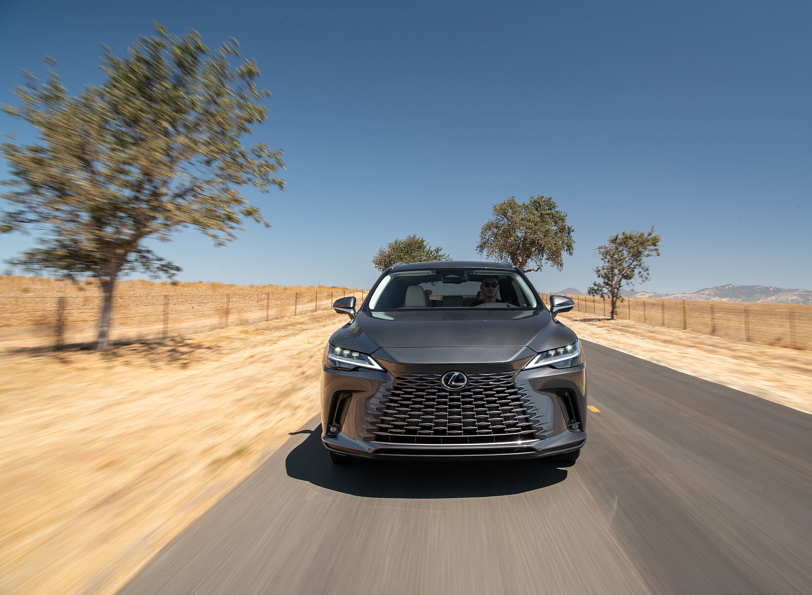 2023 Lexus RX 450h+ Luxury PHEV (Color: Sonic Grey) Front Wallpapers (8)