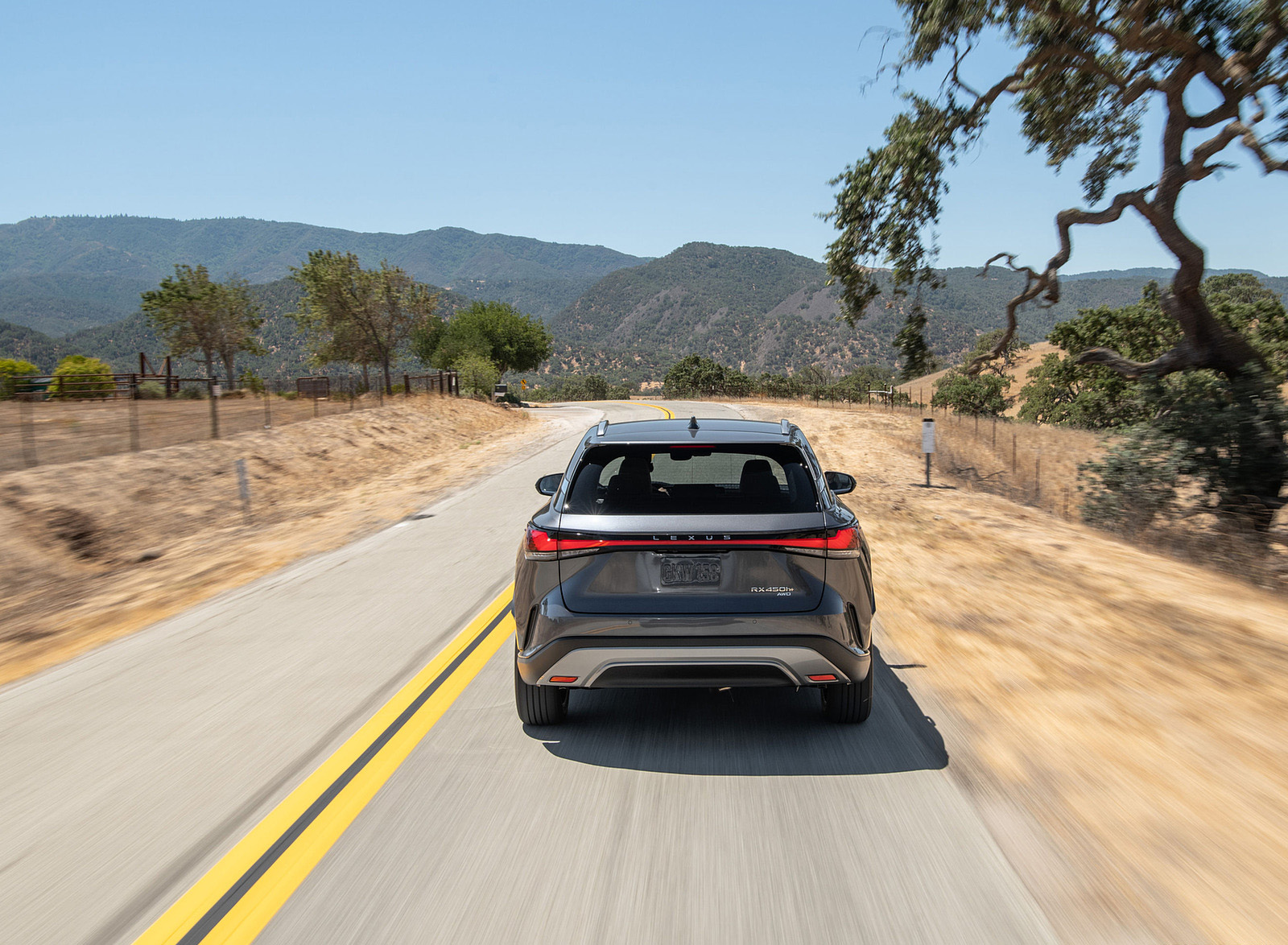 2023 Lexus RX 450h+ Luxury PHEV (Color: Sonic Grey) Rear Wallpapers (9)