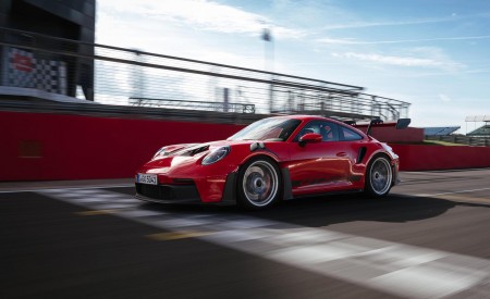 2023 Porsche 911 GT3 RS (Color: Guards Red) Front Three-Quarter Wallpapers 450x275 (6)