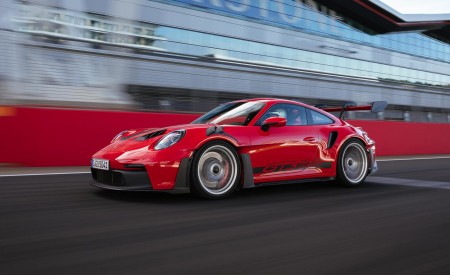 2023 Porsche 911 GT3 RS (Color: Guards Red) Front Three-Quarter Wallpapers 450x275 (7)