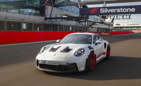 2023 Porsche 911 GT3 RS (Color: Ice Grey Metallic) Front Three-Quarter Wallpapers 450x275 (45)