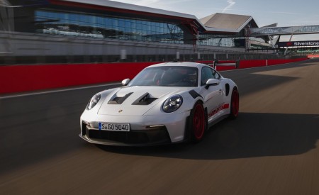 2023 Porsche 911 GT3 RS (Color: Ice Grey Metallic) Front Three-Quarter Wallpapers 450x275 (46)