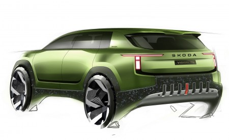 2022 Škoda Vision 7S Design Sketch Wallpapers 450x275 (42)