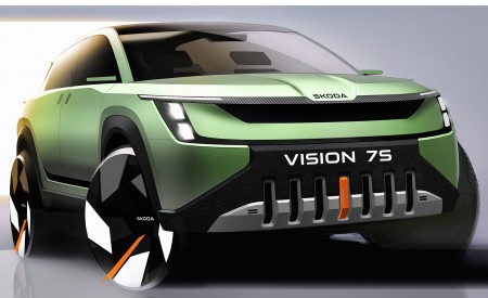 2022 Škoda Vision 7S Design Sketch Wallpapers 450x275 (40)