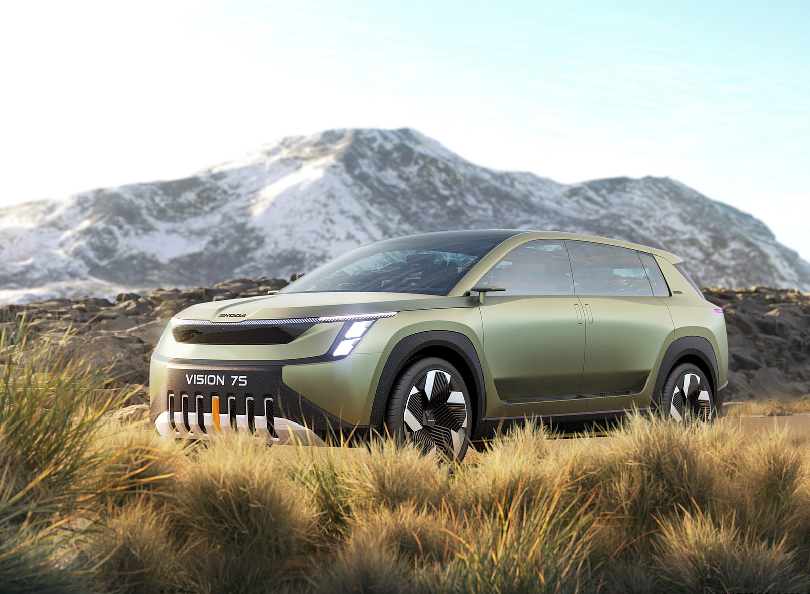 2022 Škoda Vision 7S Concept Front Three-Quarter Wallpapers (3)
