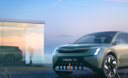 2022 Škoda Vision 7S Front Wallpapers 450x275 (7)