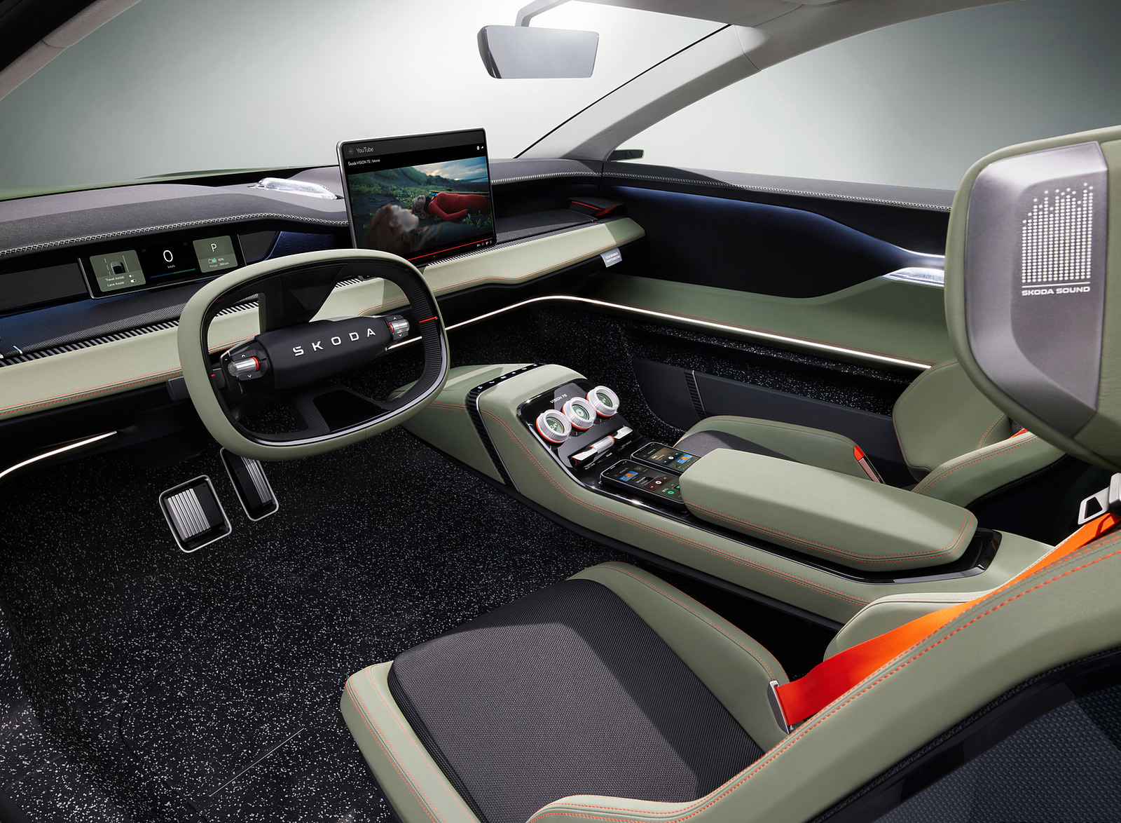 2022 Škoda Vision 7S Interior Wallpapers  #20 of 57