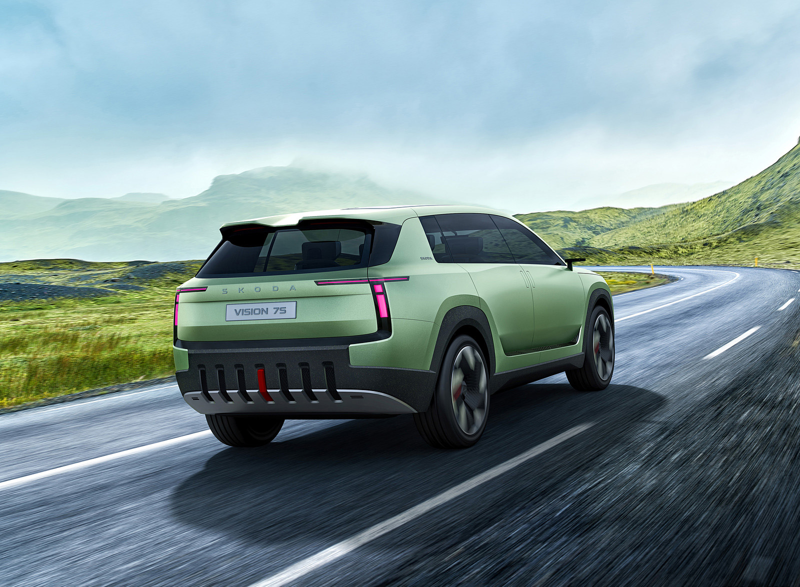 2022 Škoda Vision 7S Concept Rear Three-Quarter Wallpapers (2)