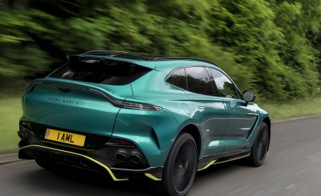2023 Aston Martin DBX707 (Color: Q 2022 F1 Green) Rear Three-Quarter Wallpapers 450x275 (9)