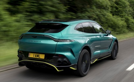 2023 Aston Martin DBX707 (Color: Q 2022 F1 Green) Rear Three-Quarter Wallpapers 450x275 (10)