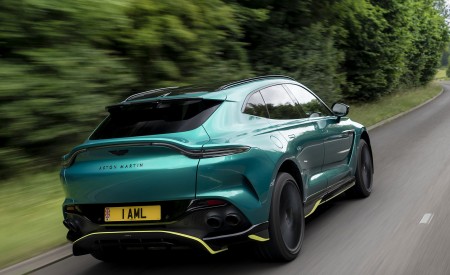2023 Aston Martin DBX707 (Color: Q 2022 F1 Green) Rear Three-Quarter Wallpapers 450x275 (11)