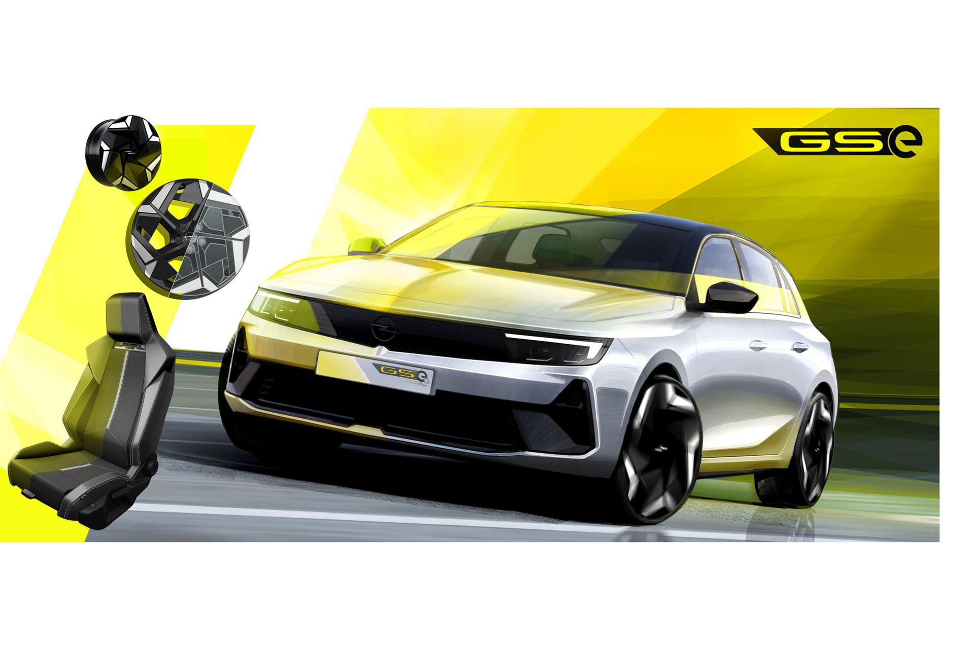2023 Opel Astra GSe Design Sketch Wallpapers  (15)