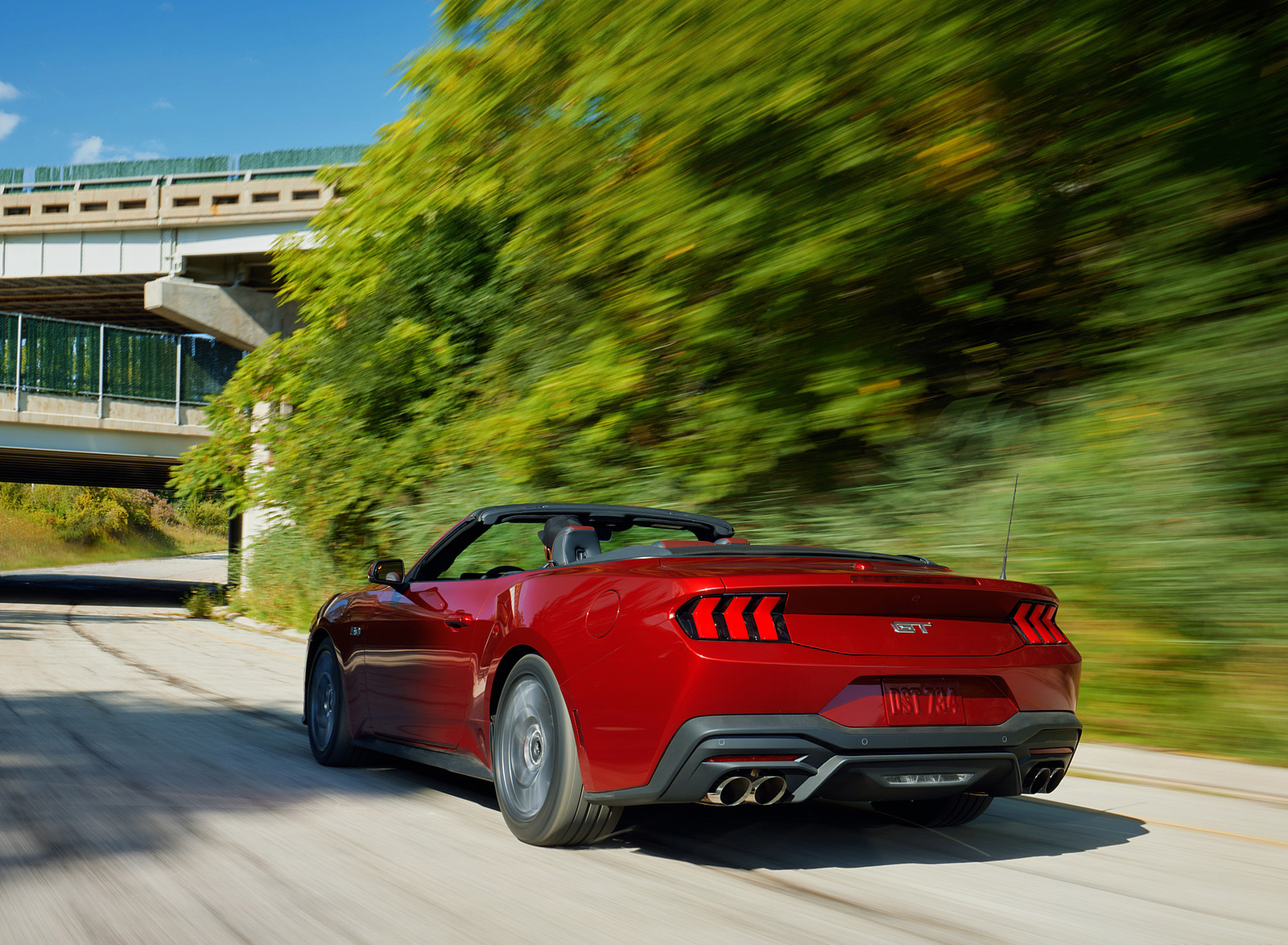2024 Ford Mustang GT Convertible Rear Three-Quarter Wallpapers (2)