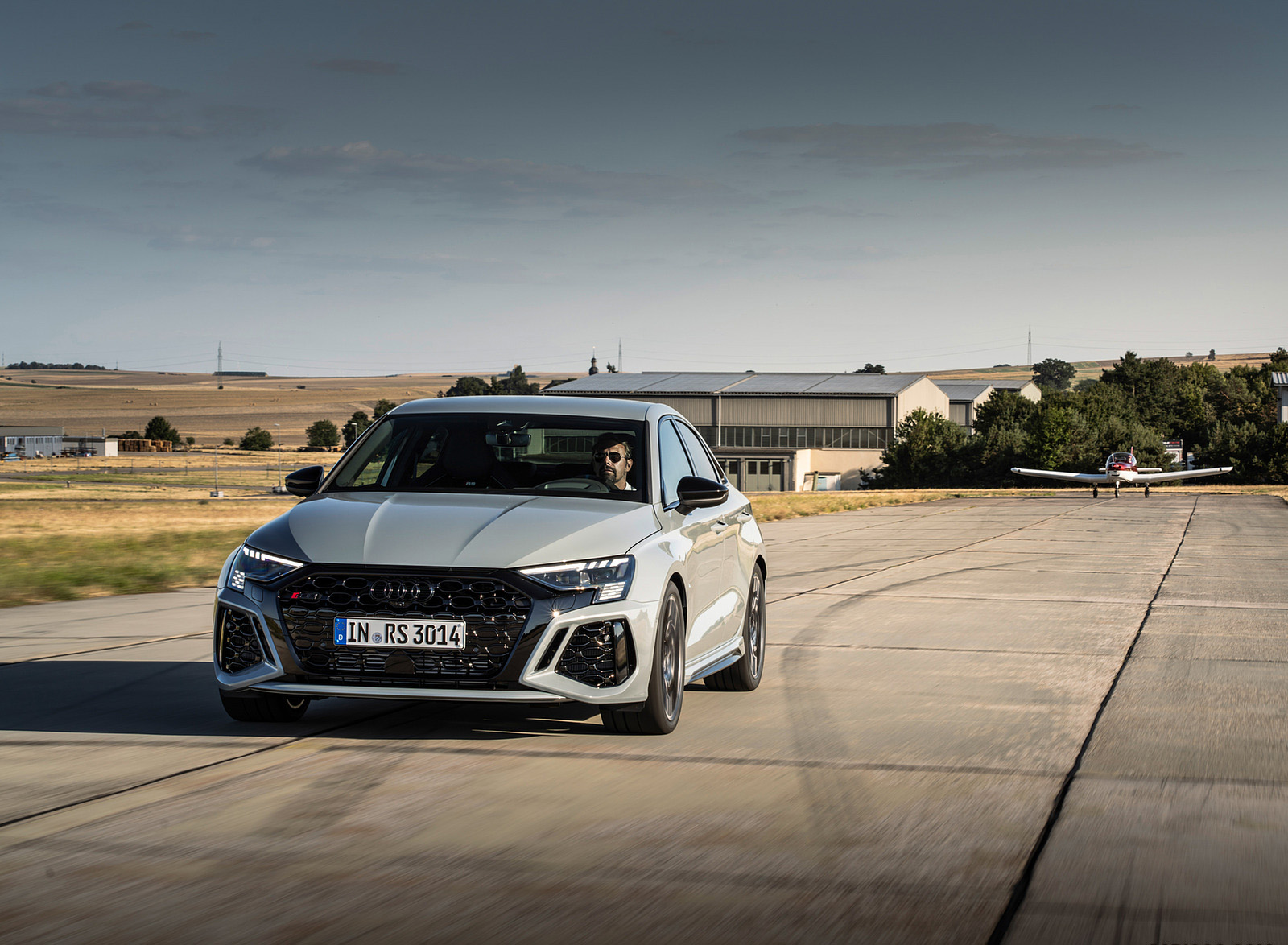 2023 Audi RS 3 Sedan Performance Edition (Color: Arrow Gray Pearl Effect) Front Wallpapers  (11)