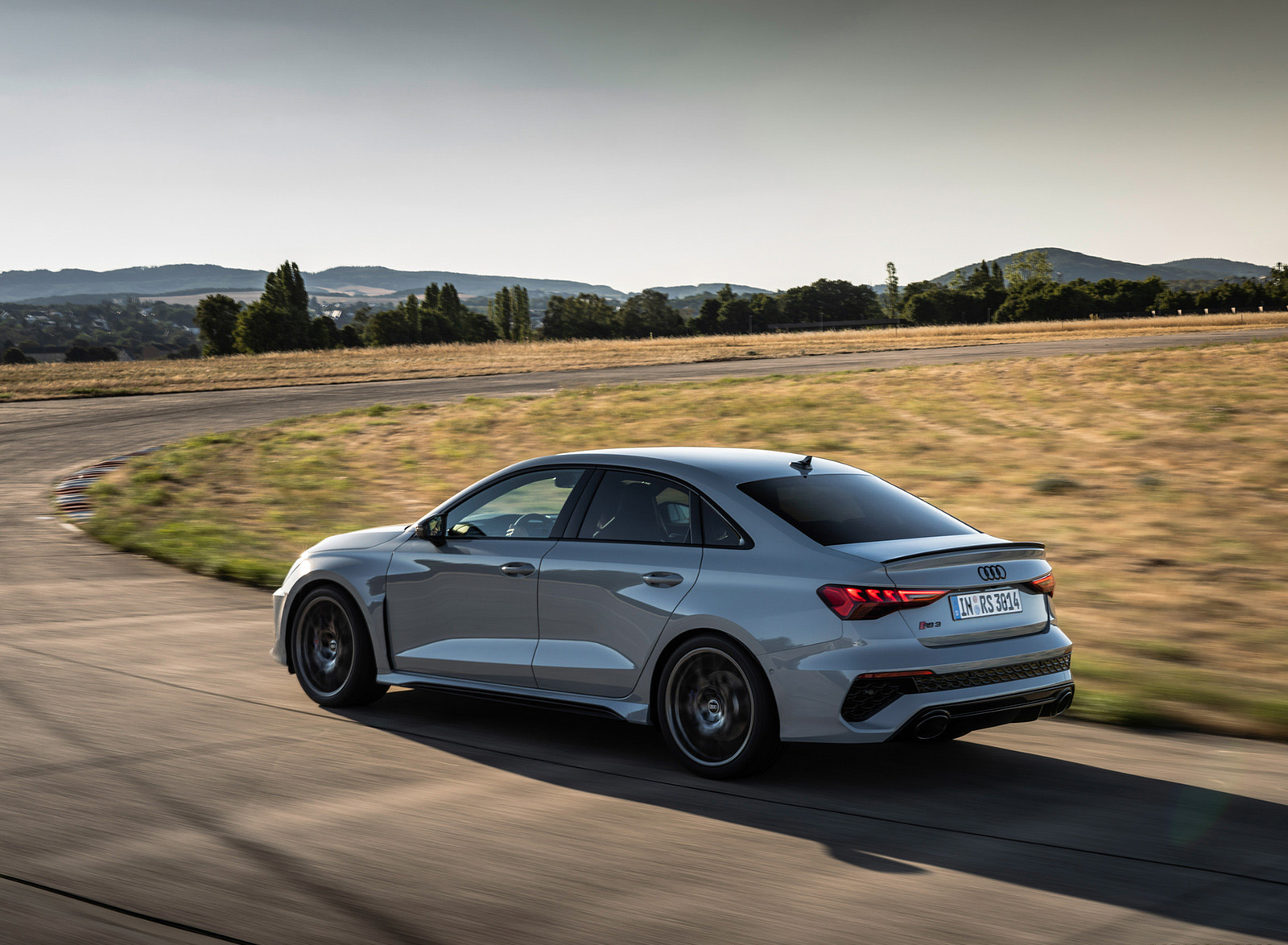 2023 Audi RS 3 Sedan Performance Edition (Color: Arrow Gray Pearl Effect) Rear Three-Quarter Wallpapers (14)