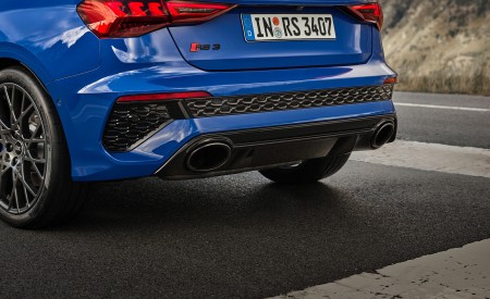 2023 Audi RS 3 Sportback Performance Edition (Color: Nogaro Blue Pearl Effect) Rear Wallpapers 450x275 (65)