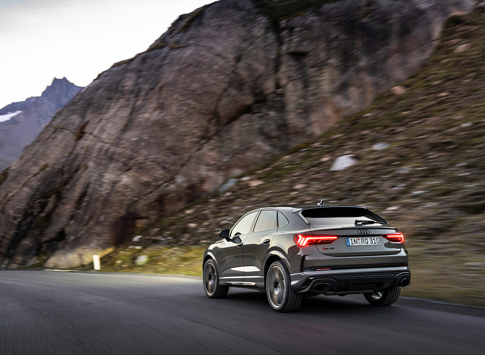 2023 Audi RS Q3 Sportback 10 Years Edition (Color: Chronos Grey Matallic) Rear Three-Quarter Wallpapers (6)