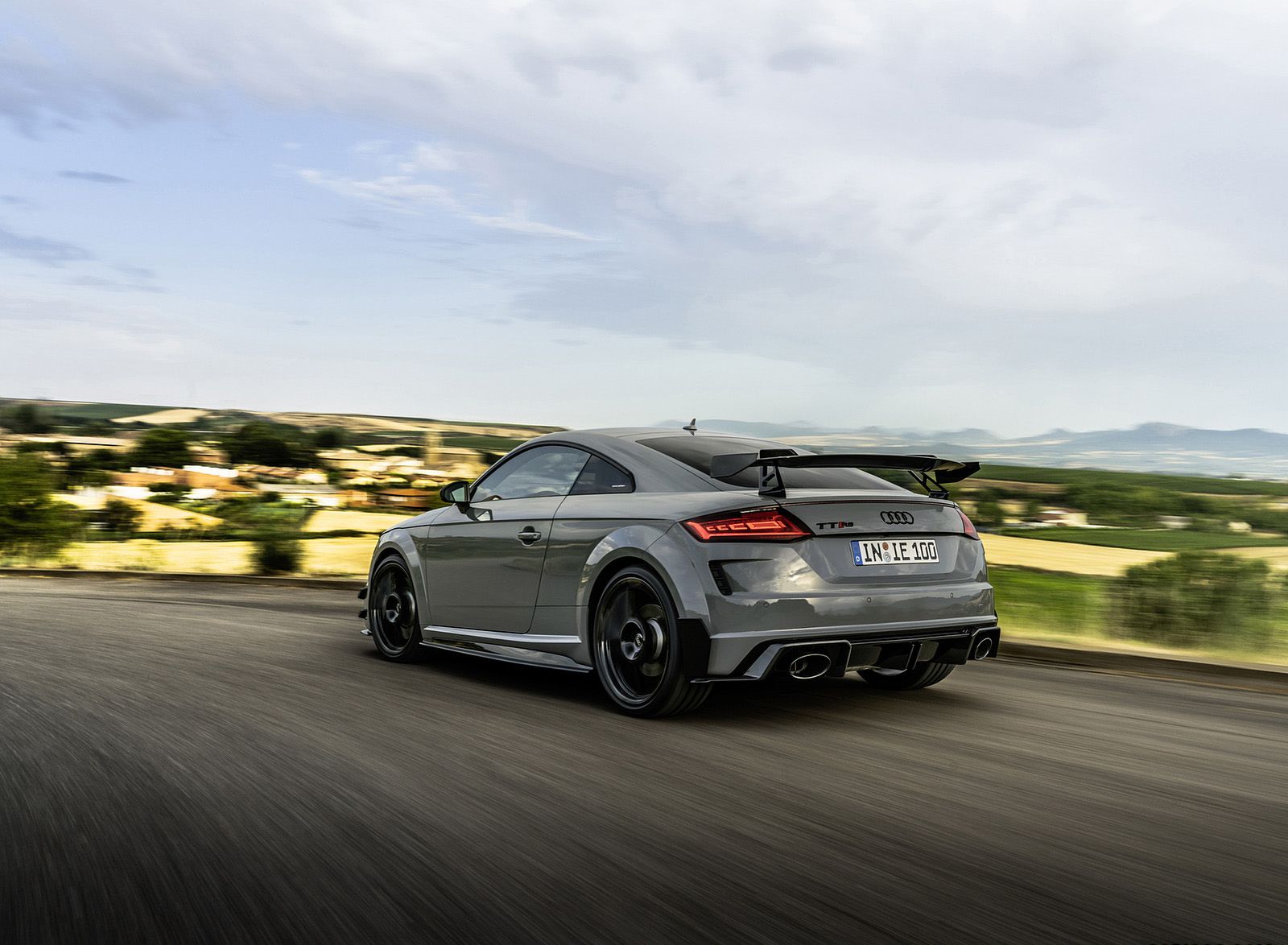 2023 Audi TT RS Coupé Iconic Edition (Color: Nardo Grey) Rear Three-Quarter Wallpapers (13)