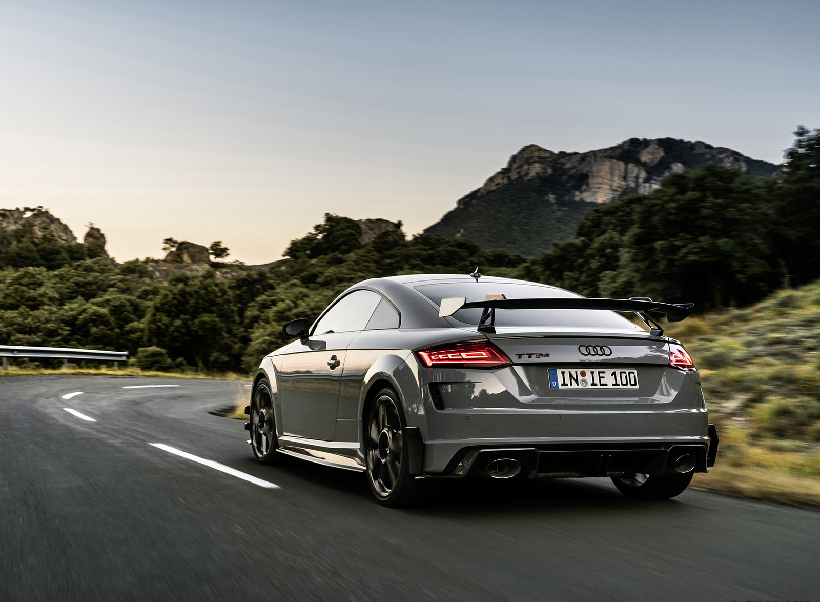 2023 Audi TT RS Coupé Iconic Edition (Color: Nardo Grey) Rear Three-Quarter Wallpapers (15)