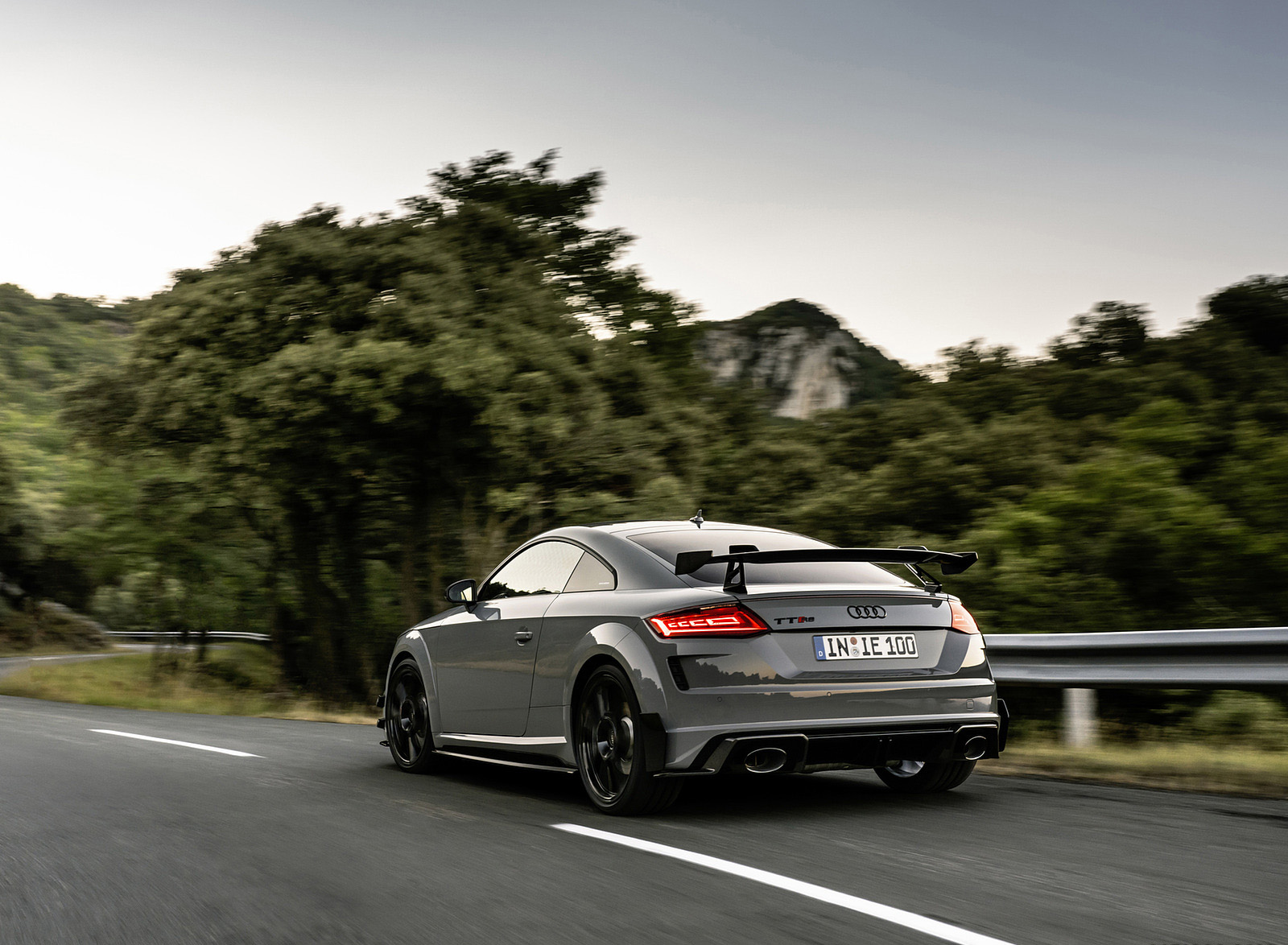 2023 Audi TT RS Coupé Iconic Edition (Color: Nardo Grey) Rear Three-Quarter Wallpapers (8)