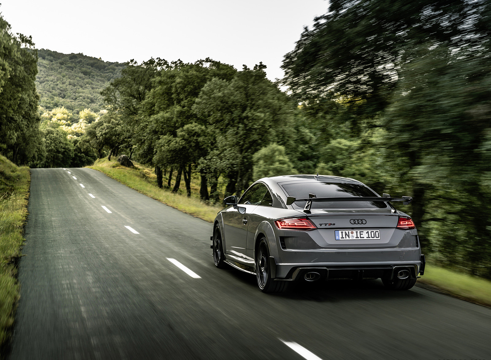2023 Audi TT RS Coupé Iconic Edition (Color: Nardo Grey) Rear Three-Quarter Wallpapers (2)