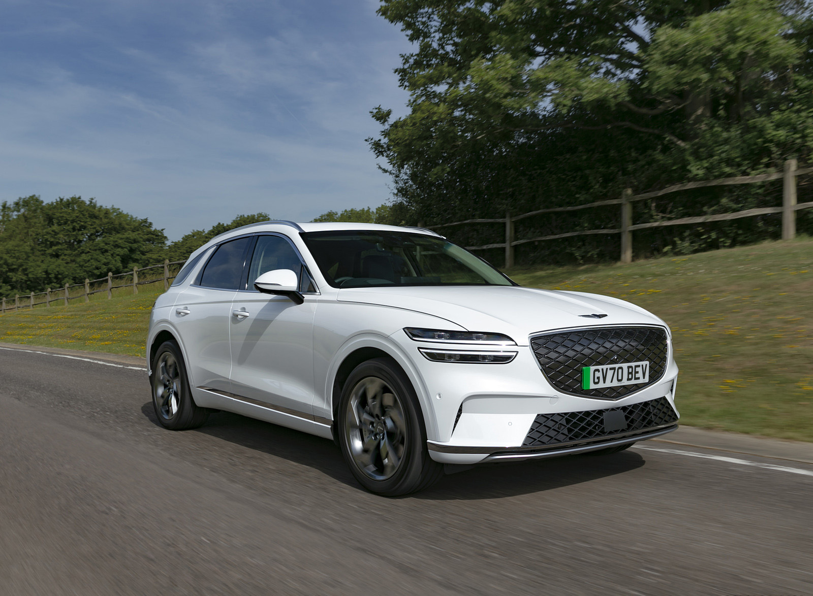 2023 Genesis Electrified GV70 (UK-Spec) Front Three-Quarter Wallpapers (15)