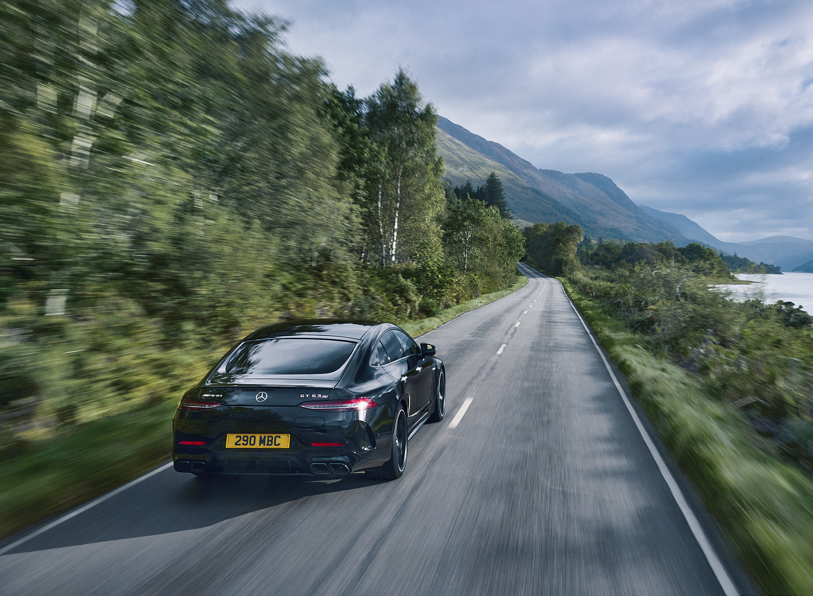 2023 Mercedes-AMG GT 63 S E Performance 4-door (UK-Spec) Rear Wallpapers (12)