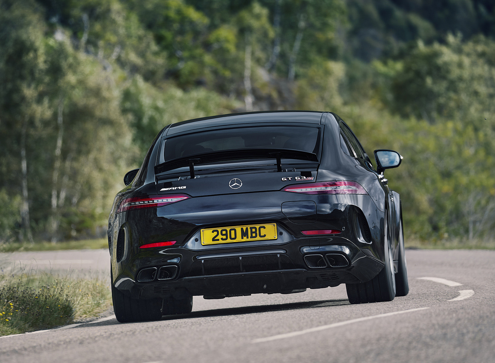 2023 Mercedes-AMG GT 63 S E Performance 4-door (UK-Spec) Rear Wallpapers (7)