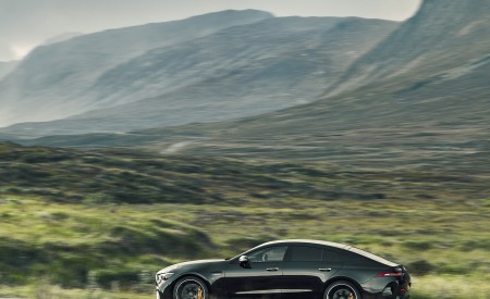 2023 Mercedes-AMG GT 63 S E Performance 4-door (UK-Spec) Side Wallpapers 450x275 (4)