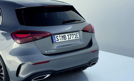 2023 Mercedes-Benz A-Class A 250 e Hatchback AMG Line (Color: Mountain Grey) Rear Wallpapers 450x275 (7)