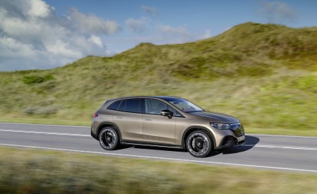 2023 Mercedes-Benz EQE SUV AMG Line Night Package (Color: Velvet Brown Metallic) Side Wallpapers 450x275 (10)