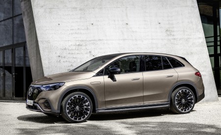 2023 Mercedes-Benz EQE SUV AMG Line Night Package (Color: Velvet Brown Metallic) Side Wallpapers 450x275 (23)