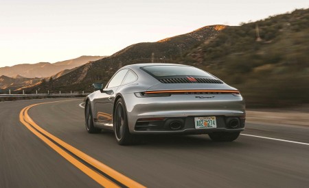 2023 Porsche 911 Carrera T (Color: GT Silver Metallic) Rear Wallpapers 450x275 (154)