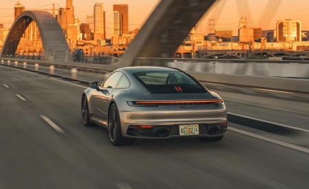 2023 Porsche 911 Carrera T (Color: GT Silver Metallic) Rear Wallpapers 450x275 (163)