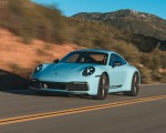 2023 Porsche 911 Carrera T (Color: Gulf Blue) Front Three-Quarter Wallpapers 150x120
