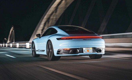 2023 Porsche 911 Carrera T (Color: Gulf Blue) Rear Three-Quarter Wallpapers 450x275 (115)