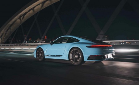 2023 Porsche 911 Carrera T (Color: Gulf Blue) Rear Three-Quarter Wallpapers 450x275 (117)