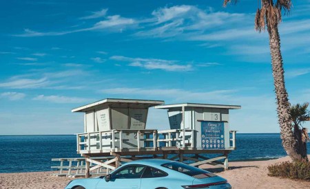 2023 Porsche 911 Carrera T (Color: Gulf Blue) Rear Three-Quarter Wallpapers 450x275 (129)