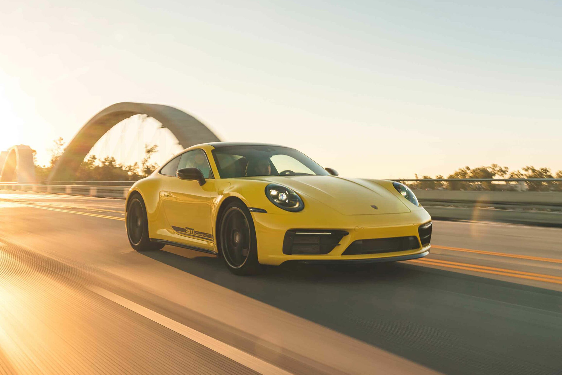 2023 Porsche 911 Carrera T (Color: Racing Yellow) Front Three-Quarter Wallpapers (1)