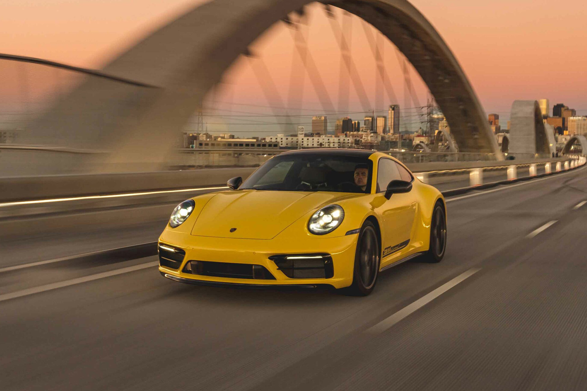 2023 Porsche 911 Carrera T (Color: Racing Yellow) Front Three-Quarter Wallpapers (2)