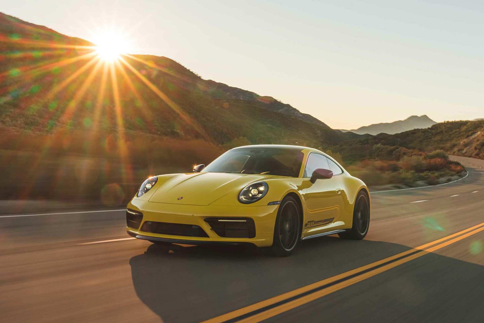 2023 Porsche 911 Carrera T (Color: Racing Yellow) Front Three-Quarter Wallpapers (15)