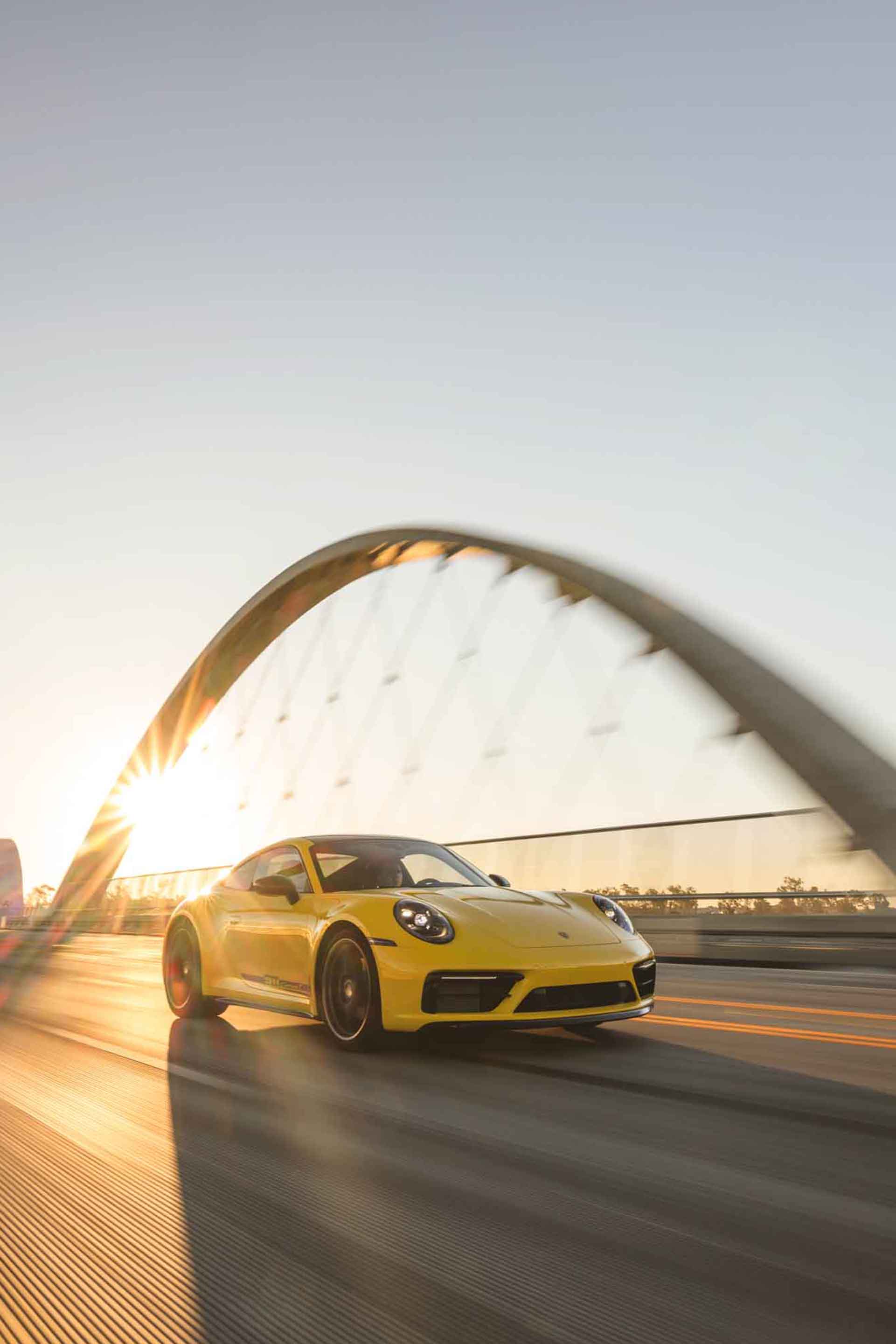 2023 Porsche 911 Carrera T (Color: Racing Yellow) Front Three-Quarter Wallpapers (5)