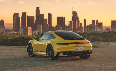 2023 Porsche 911 Carrera T (Color: Racing Yellow) Rear Three-Quarter Wallpapers 450x275 (58)