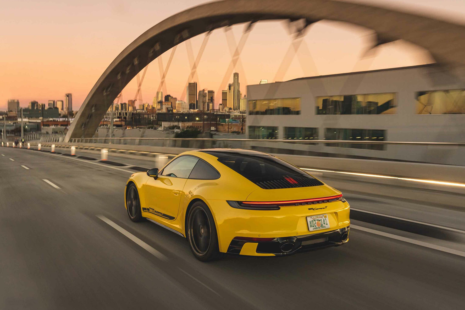 2023 Porsche 911 Carrera T (Color: Racing Yellow) Rear Three-Quarter Wallpapers (8)