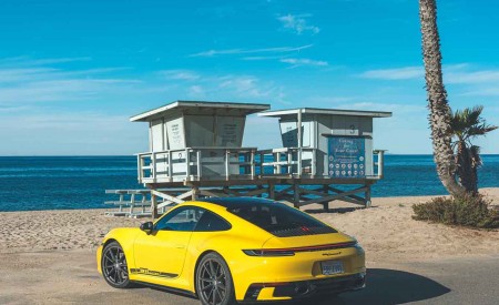 2023 Porsche 911 Carrera T (Color: Racing Yellow) Rear Three-Quarter Wallpapers 450x275 (63)