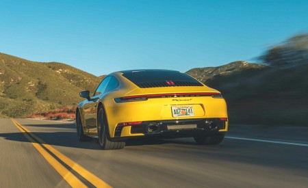2023 Porsche 911 Carrera T (Color: Racing Yellow) Rear Wallpapers 450x275 (44)