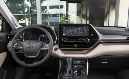 2023 Toyota Highlander Limited AWD 2.4-Liter Turbo (Color: Cypress Green) Interior Cockpit Wallpapers 450x275 (15)